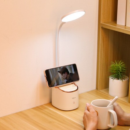 YAGE YG-T109 Touch Sensor LED Table Light With Pen & Phone Holder