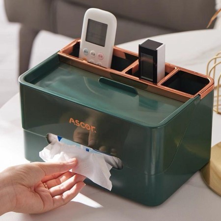 Multifunctional Tissue Box Organizer