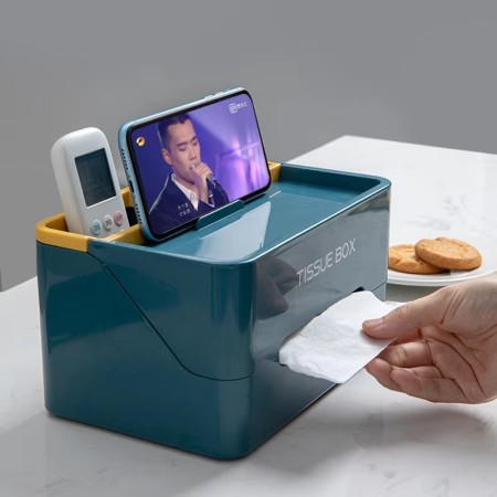 Multifunctional Tissue Box Organizer