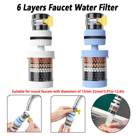 6 Layer Roated Water FIlter Tap Pro (6PC)