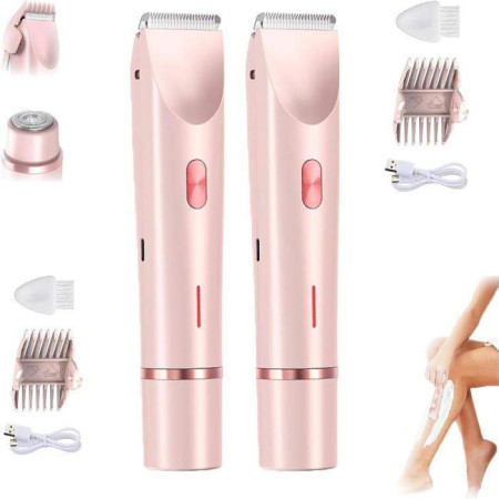 2 in 1 Rechargeable Trimmer Electric Shaver for Smooth Safe Hair Removal