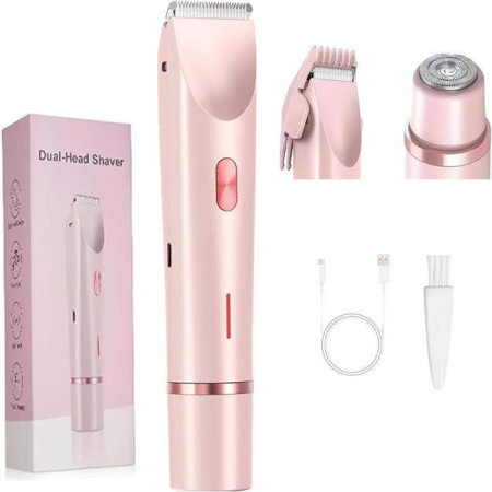 2 in 1 Rechargeable Trimmer Electric Shaver for Smooth Safe Hair Removal