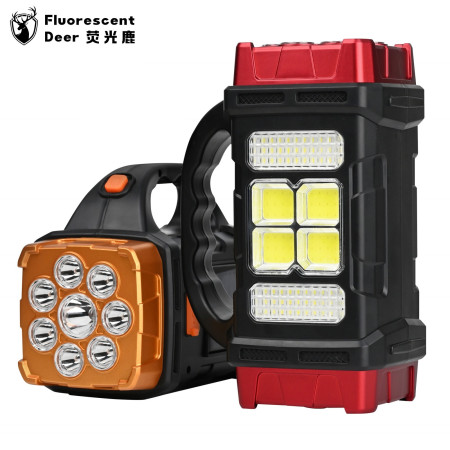 High Power Led Flashlights Camping Work Light Solar Charge 4 Gear USB Rechargeable Light Waterproof Light for Outdoor