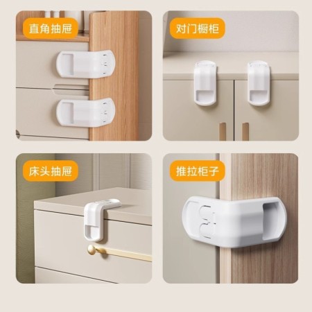 Combo Offer - Child Safety Lock ( 5 Pcs ) & Cabinet Handle ( 5 Pcs )